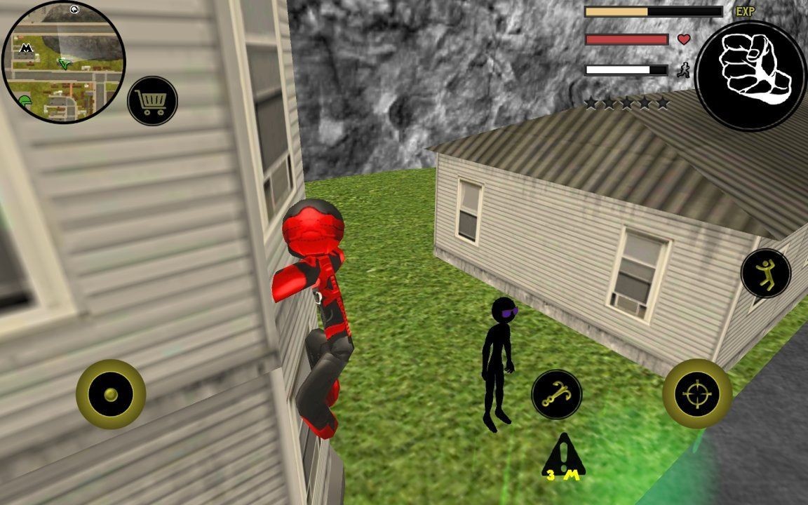 火柴人绳索英雄999999钻999999金币